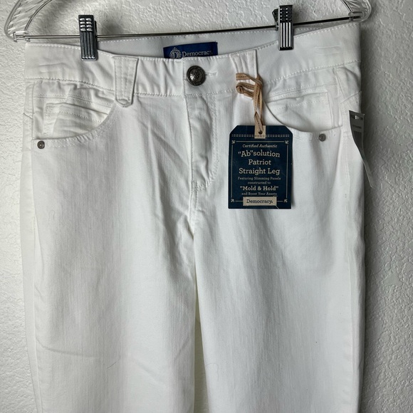 #74 Democracy Straight Leg Optic White Ab"solution® Patriot Straight Leg Jeans - Picture 11 of 14